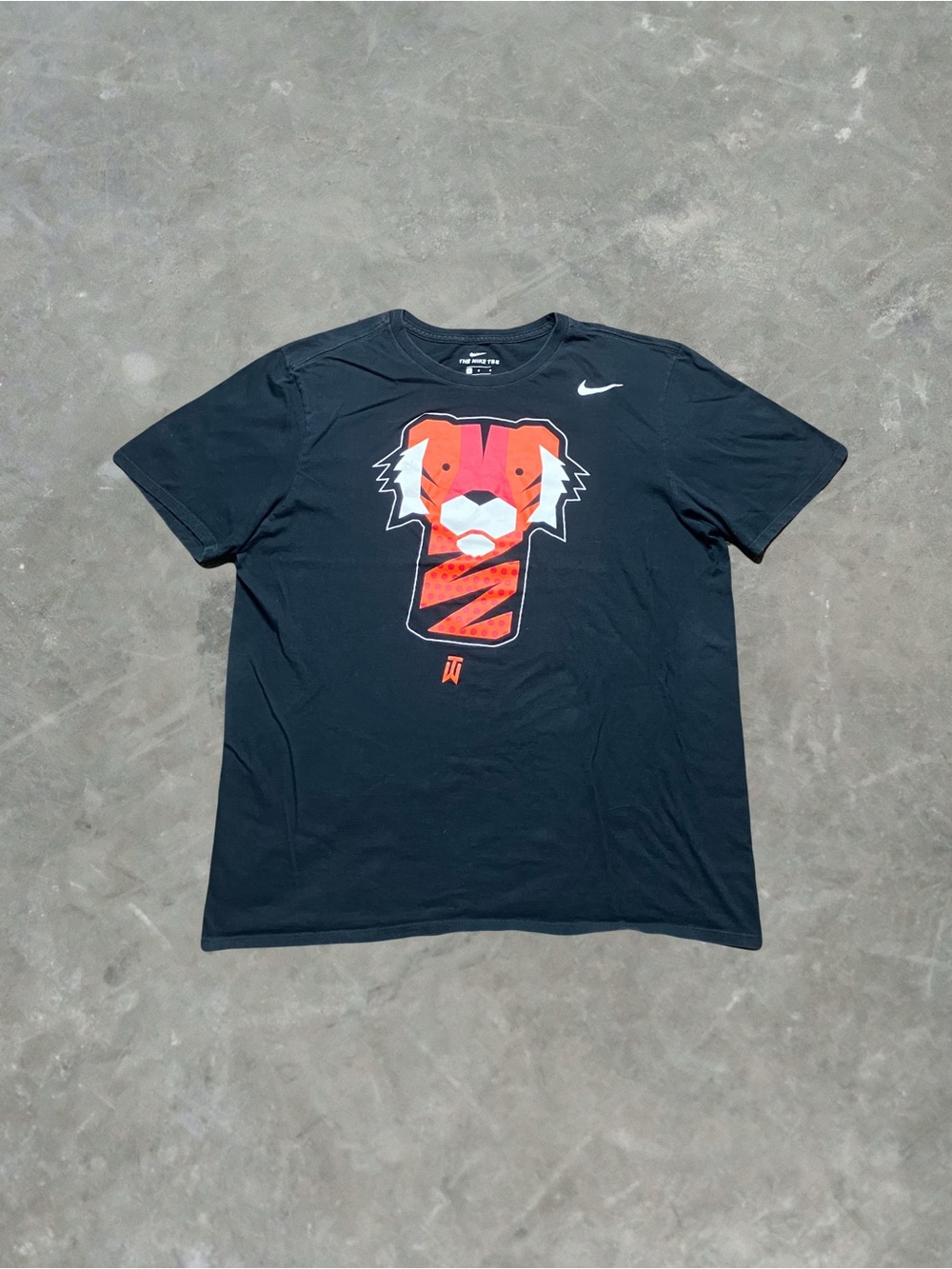 ☀️ Nike Tiger Woods Golf Graphic Tee Mens Size Large Black/Orange